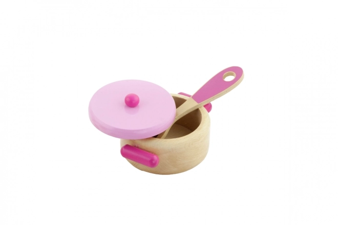 Wooden Kitchen Playset - Pink