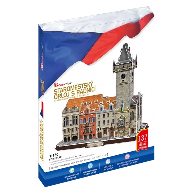 CubicFun 3D Puzzle Prague Astronomical Clock with Town Hall