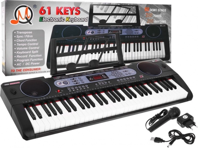 Multifunctional Kids Keyboard Set with Stand and Microphone