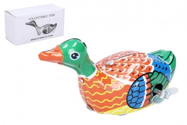 Wind-Up Metal Duck Toy