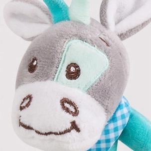 Osso di peluche sensoriale con fischietto Woopie