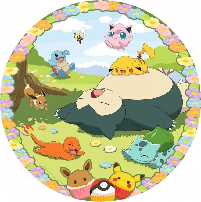 Ravensburger Round Puzzle Cute Pokémon 500 Pieces