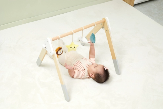 Wooden Baby Gym With Toys