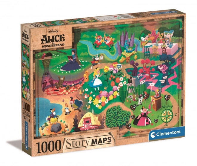 Alice in Wonderland Puzzle Story Map by Clementoni