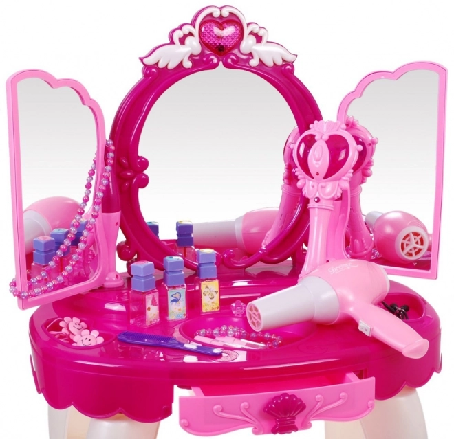 Princess Vanity Set with Accessories in Pink