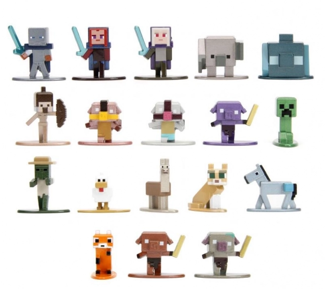 Minecraft Metal Collector Nano Figures Set