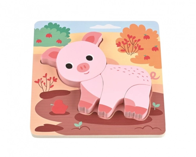 Wooden Farm Puzzle Set