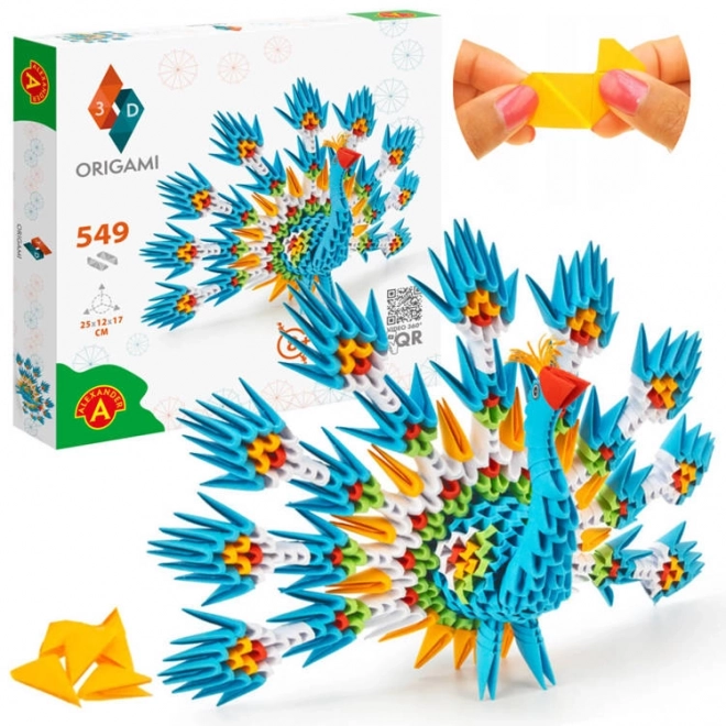 Creative 3D Origami Set Peacock