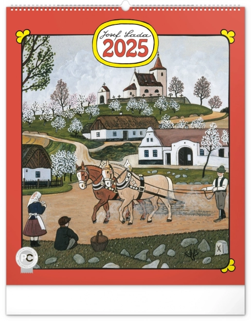 Wall Calendar Josef Lada 2025