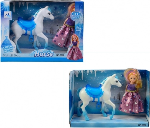 Doll with Horse 15 cm