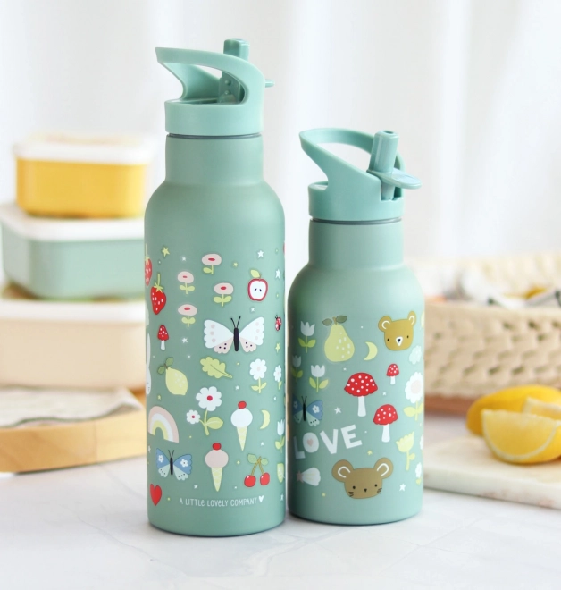 A Little Lovely Company Nerezová lahev na pití 500 ml – Radost