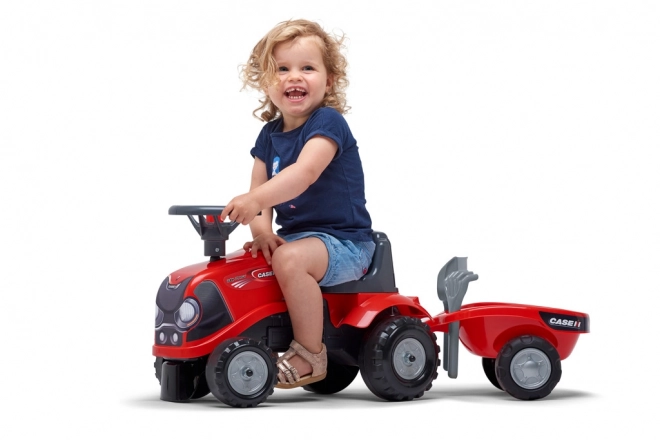 Red Ride-on Tractor with Trailer and Tools