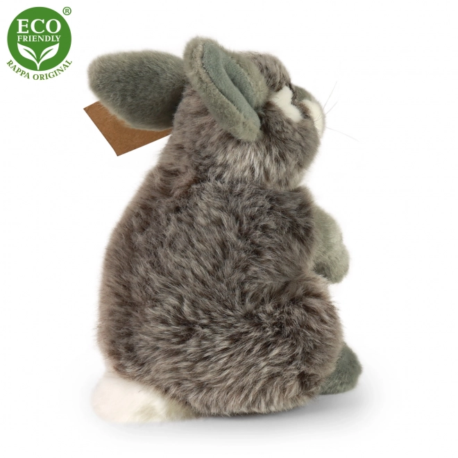 Stuffed Gray Sitting Rabbit 20 cm Eco-Friendly