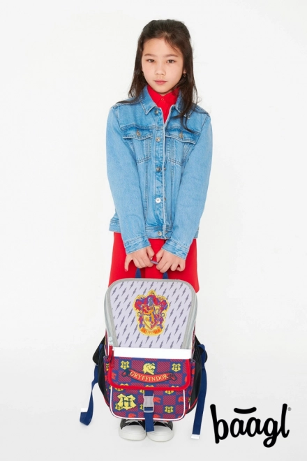 Baagl Gryffindor Harry Potter School Set: Backpack, Pencil Case, Drawstring Bag