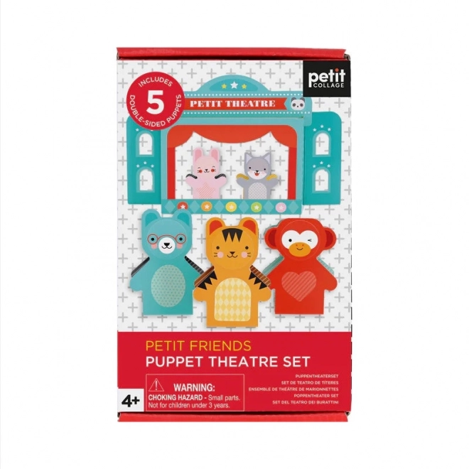 Petit Collage Finger Puppet Theater Set