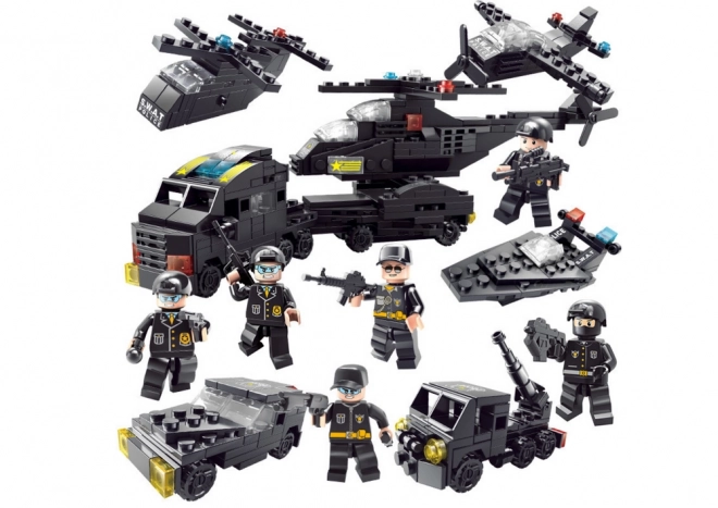 Police Block Set with Action Figures