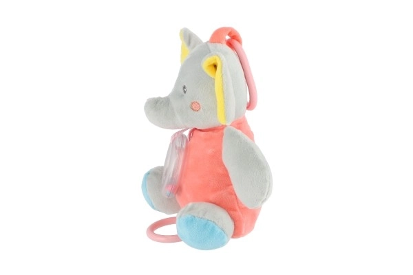 Musical Elephant Peach and Gray 18 cm