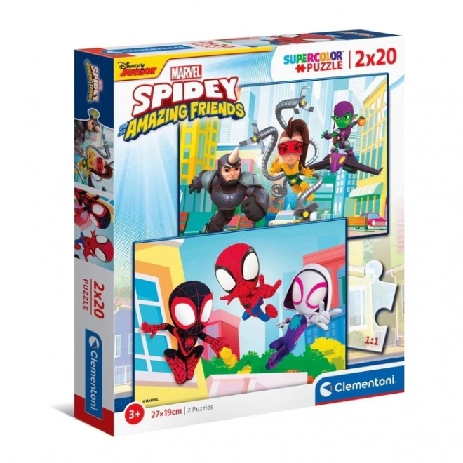 Clementoni Puzzle Spidey and Friends 2x20 Pieces