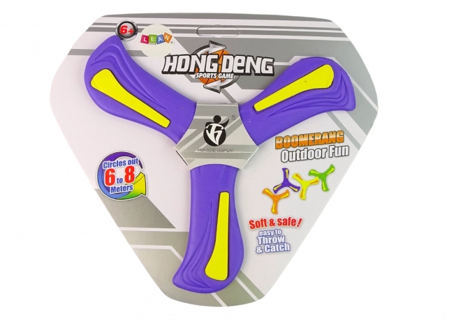 Flying Boomerang Disc Purple for Kids