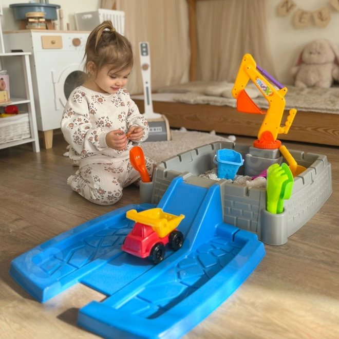 Portable Sandbox WOOPIE Castle with 9 Accessories