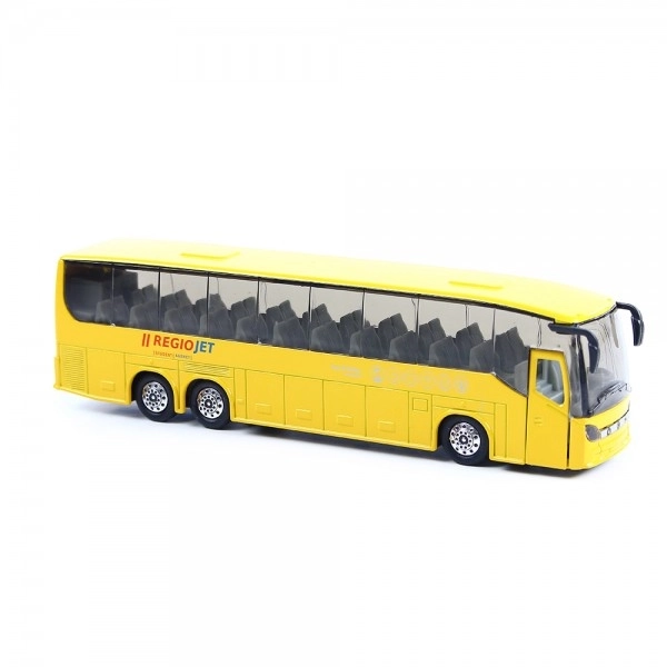 RegioJet Yellow Metal Toy Bus