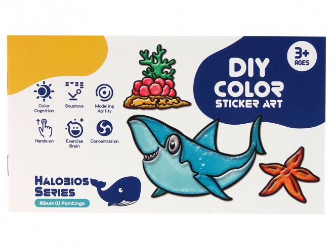 Window Stickers – Marine Animals Turtle DIY Glitter Kit