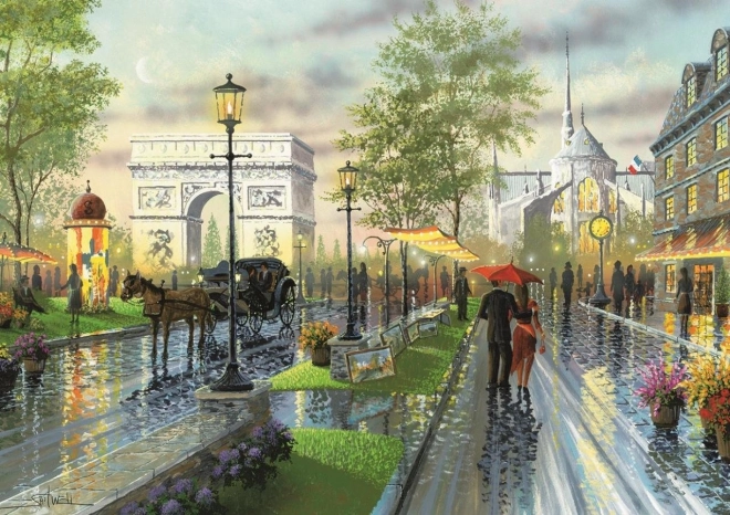 Spring Walk in Paris Jigsaw Puzzle - 1000 Pieces