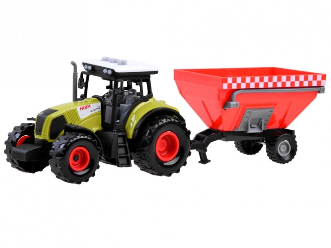 Farmer Tractor and Trailer Set