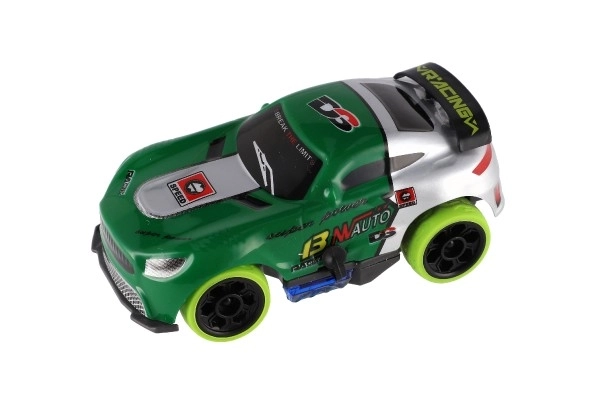 Remote Control Racing Car with Lights - Green