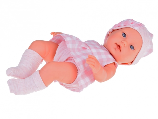 Newborn Doll with Pink Hat and Bunny Toy