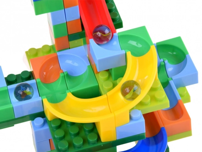 Colorful Marble Run Set