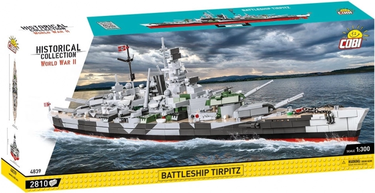 Set di costruzione COBI Historical Collection – corazzata TIRPITZ (1:300, 2810 pezzi)