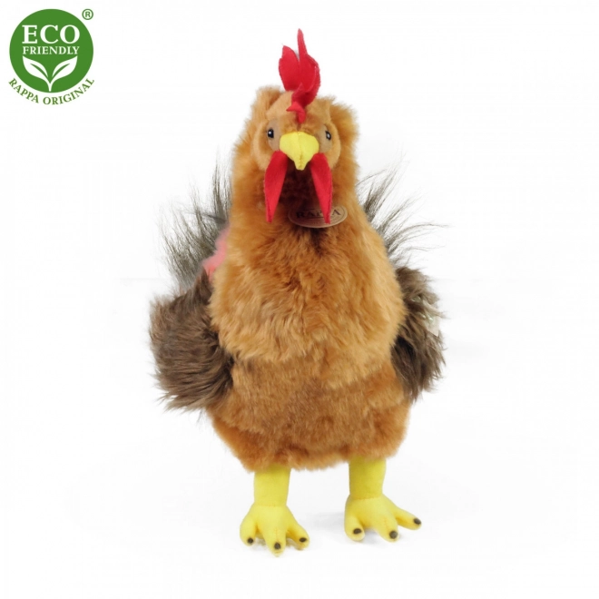 Plush Standing Rooster 33 cm Eco-Friendly