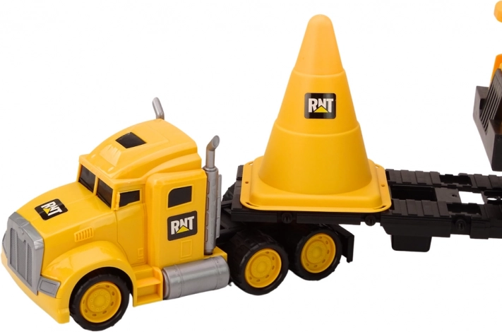 Tractor unit with trailer for realistic transport
