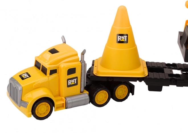 Construction Vehicle Playset with Truck and Dump Truck