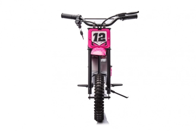 Pink Battery-Powered Cross Motorcycle