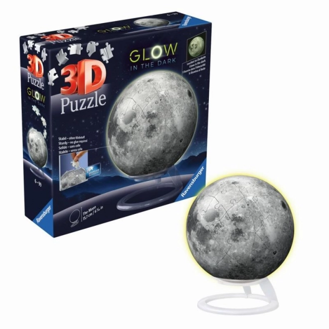 Glow in the Dark Moon Puzzle Ball