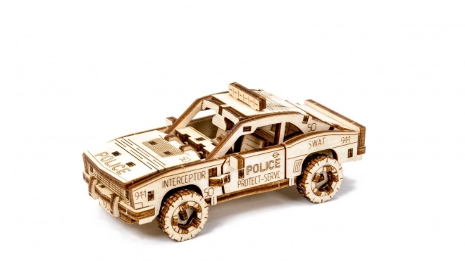 3D Wooden Police Car Puzzle