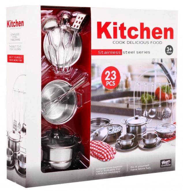 Chef's Kitchen Set for Kids 23-Piece Playset