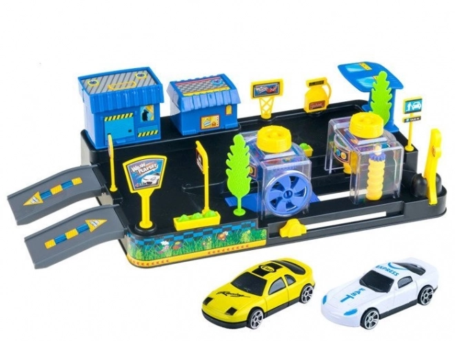 Car Wash And Gas Station Set