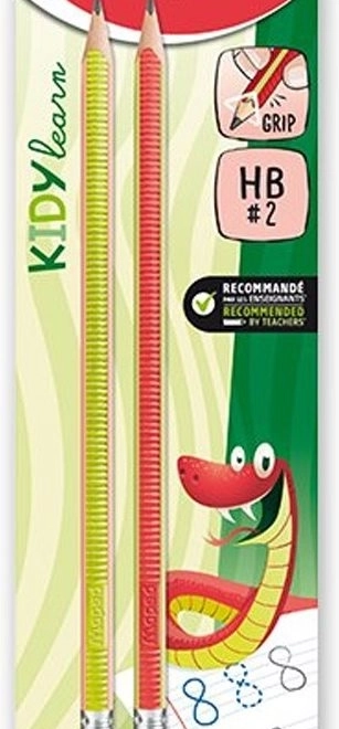 Set di matite in grafite Kidy Learn Grip 2 pezzi durezza HB