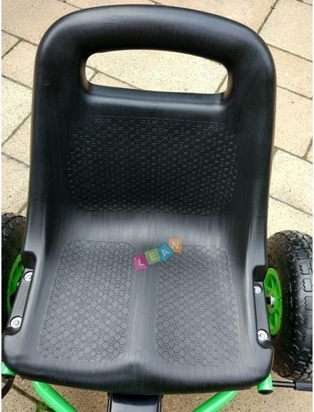 Pedal Air Kart + Inflatable Tires + Adjustable Seat – Green