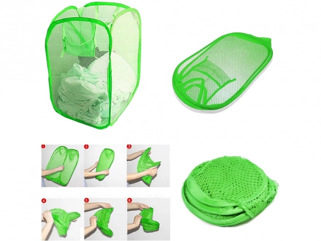 Foldable Laundry Basket and Toy Holder