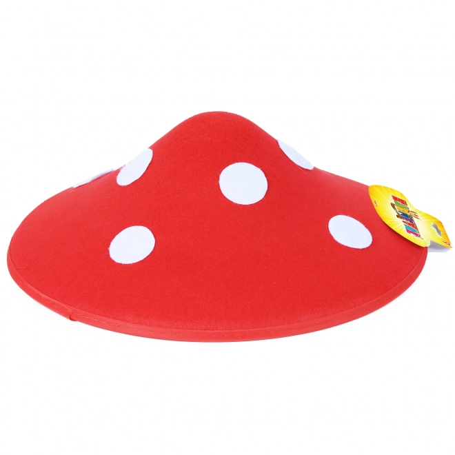 Children's Red Toadstool Felt Hat