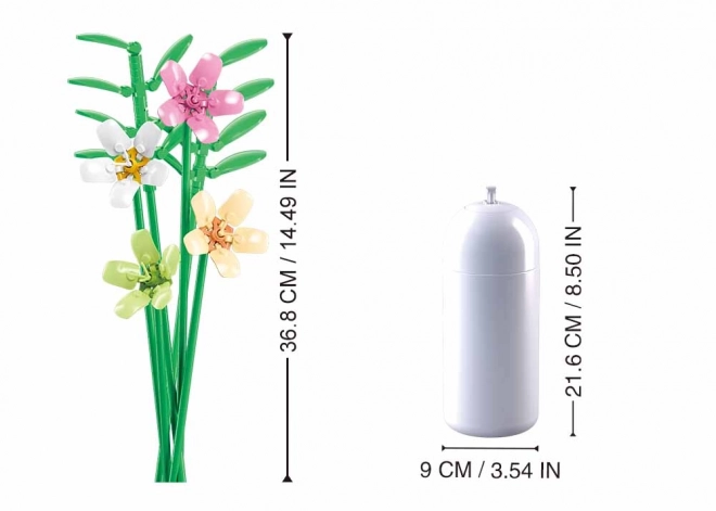 Sluban Flowers Freesia Vase Building Set