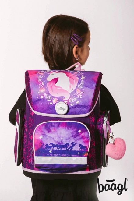 Baagl Ergo School Set with Horse Design