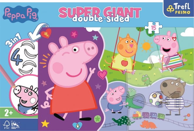 Peppa Pig Double-Sided Super Giant Puzzle