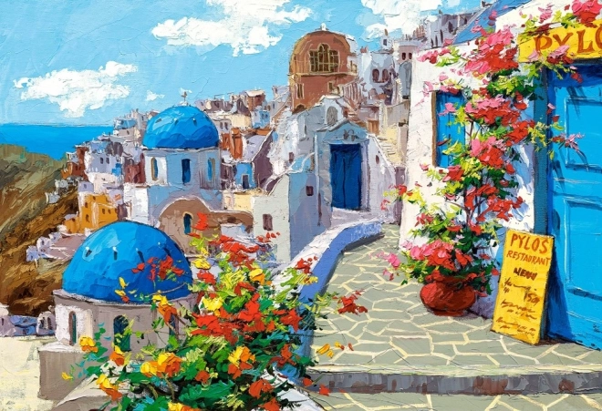 Spring in Santorini 2000 Piece Puzzle