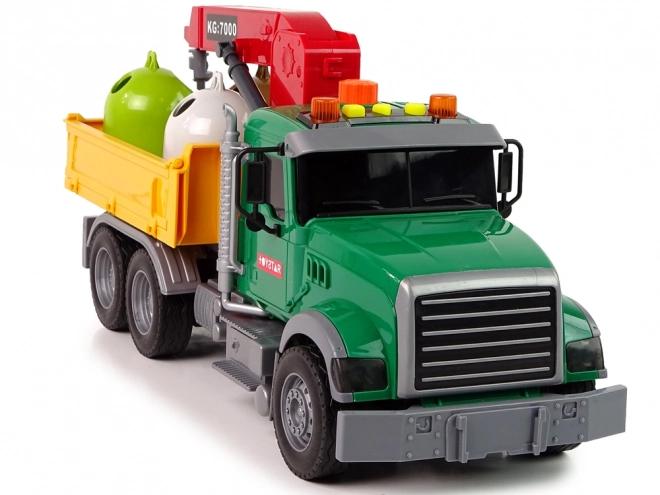 Garbage Truck with Crane and Sound Effects