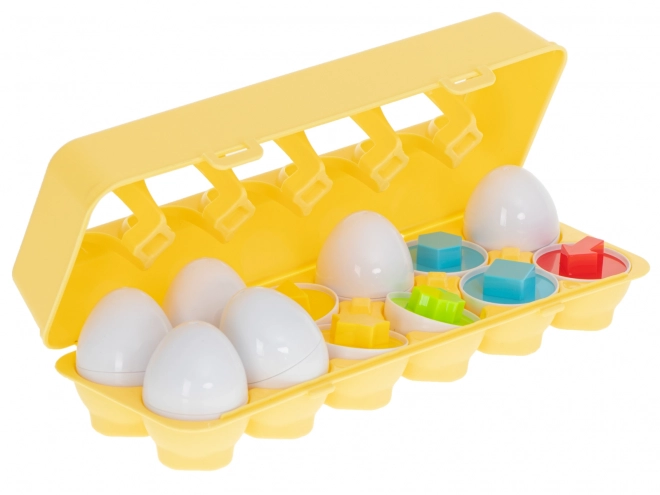 Educational Puzzle Matching Egg Shapes Set of 12